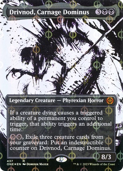 Drivnod, Carnage Dominus (Showcase) (Step-and-Compleat Foil)