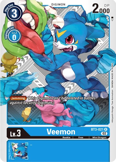 Veemon - BT3-021 (Winner Pack Dimensional Phase)