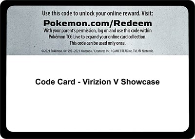 Code Card - Virizion V Showcase
