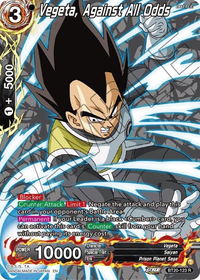 Vegeta, Against All Odds (Silver Foil)