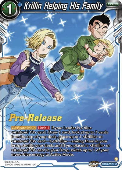Krillin Helping His Family