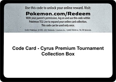Code Card - Cyrus Premium Tournament Collection Box