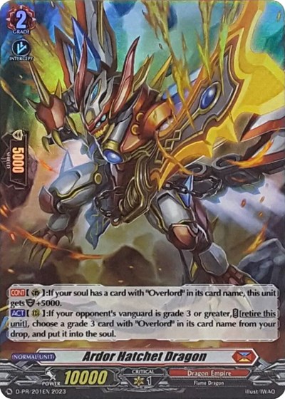 Ardor Hatchet Dragon (Foil) (201)