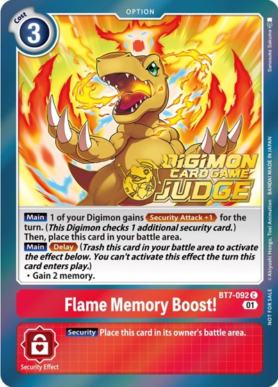 Flame Memory Boost! (Judge Pack 3)