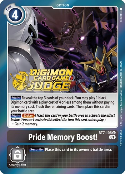 Pride Memory Boost! (Judge Pack 3)