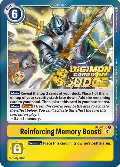 Reinforcing Memory Boost! (Judge Pack 3)
