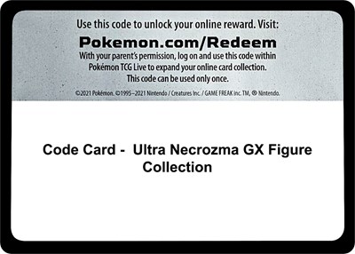 Code Card - Ultra Necrozma GX Figure Collection