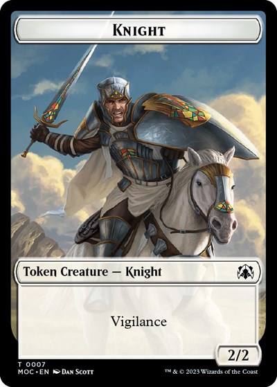 Knight (0007) // Spirit (0014) Double-Sided Token