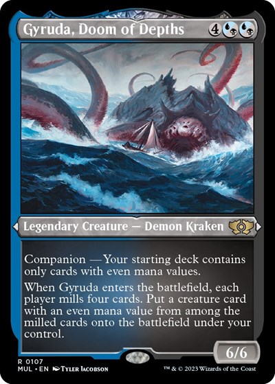 Gyruda, Doom of Depths (Foil Etched)