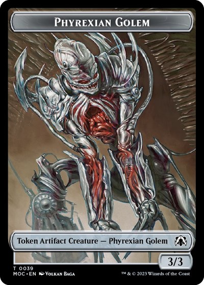 Phyrexian Golem // Construct Double-Sided Token