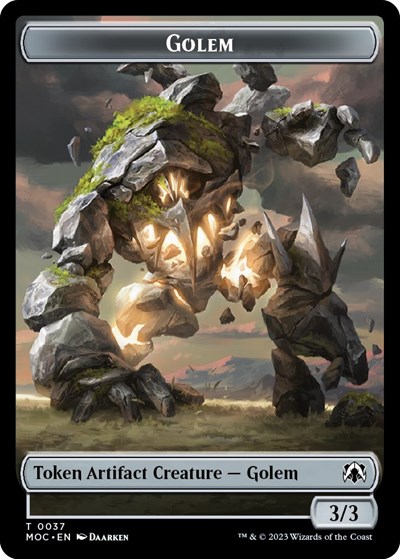 Golem // Clue Double-Sided Token