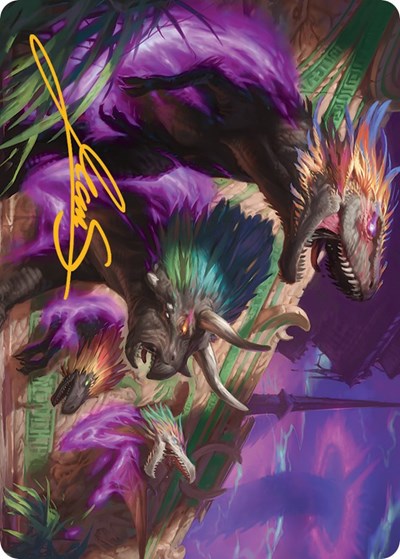 Burning Sun's Fury Art Card (Gold-Stamped Signature)