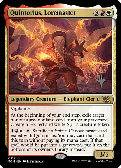 Quintorius, Loremaster