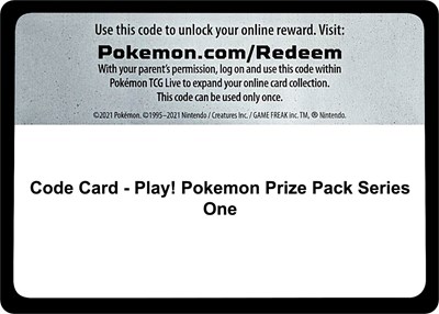 Code Card - Play! Pokemon Prize Pack Series One