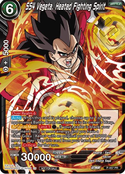 SS4 Vegeta, Heated Fighting Spirit (Championship Selection Pack 2023 Vol.1) (Gold Stamped)