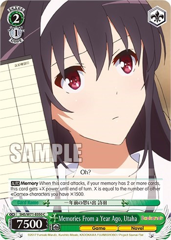 Memories From a Year Ago, Utaha