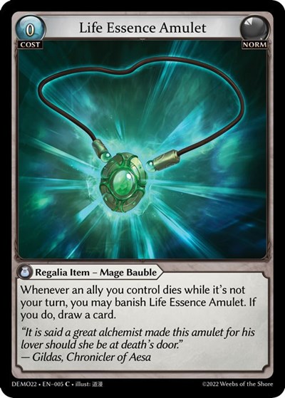 Life Essence Amulet