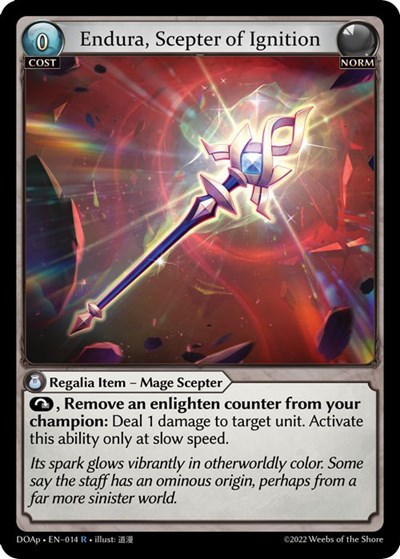 Endura, Scepter of Ignition