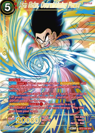 Son Goku, Overwhelming Power (SPR)