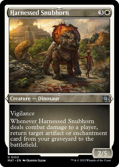 Harnessed Snubhorn (Foil Etched)