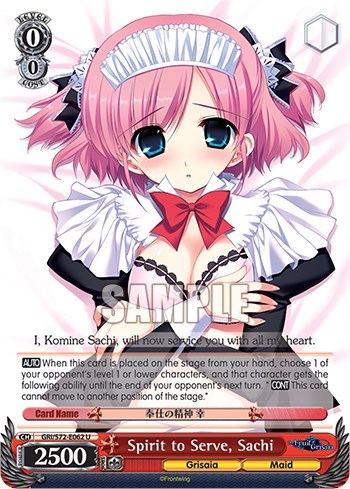 Spirit to Serve, Sachi