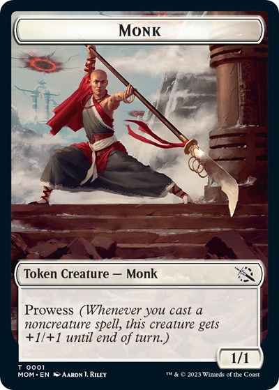 Monk // Spirit (0014) Double-Sided Token