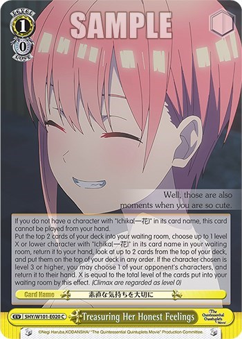Treasuring Her Honest Feelings