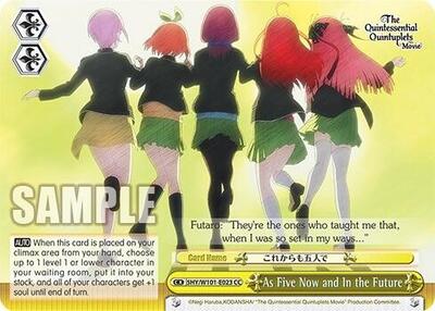 As Five Now and In the Future
