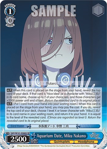 Aquarium Date, Miku Nakano (SR)