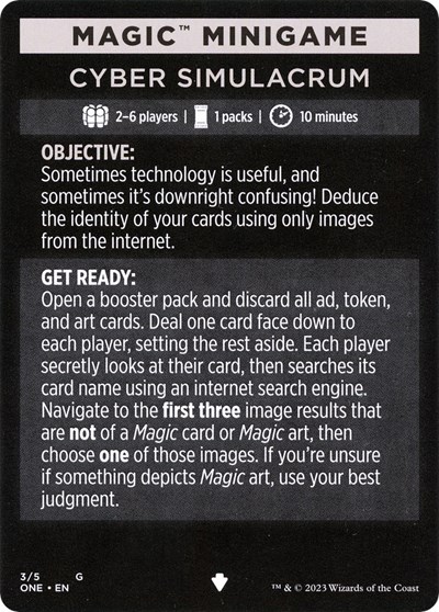 Magic Minigame: Cyber Simulacrum