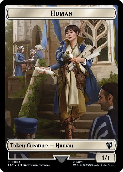 Human // Human Soldier (0001) Double-Sided Token