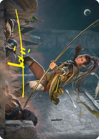 Legolas, Counter of Kills Art Card (Gold-Stamped Signature)
