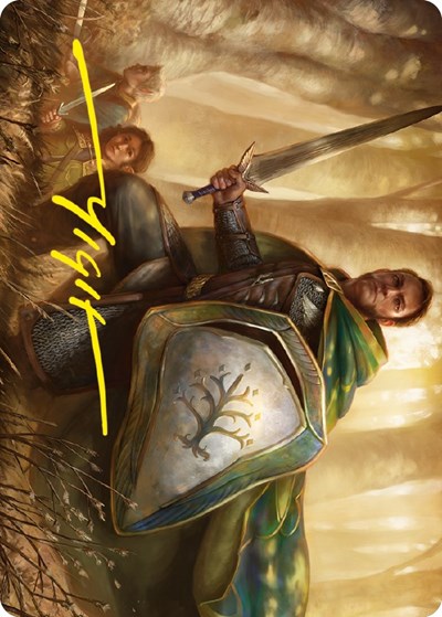Boromir, Warden of the Tower Art Card (Gold-Stamped Signature)