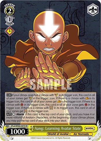 Aang: Learning Avatar State (SR)