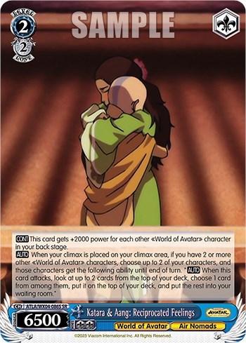 Katara & Aang: Reciprocated Feelings (SR)