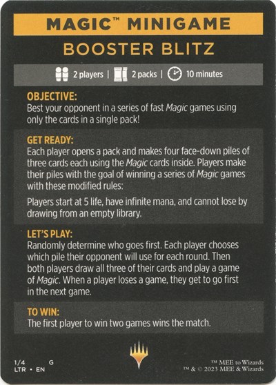 Magic Minigame: Booster Blitz