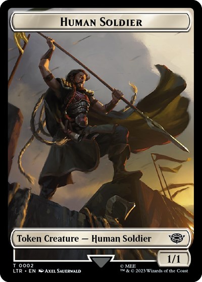 Human Soldier (0002) // Food (0010) Double-Sided Token