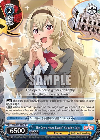 "The Opera House Expert" Claudine Saijo