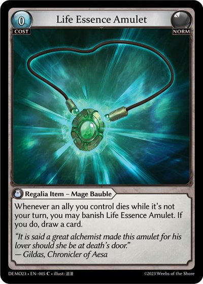 Life Essence Amulet