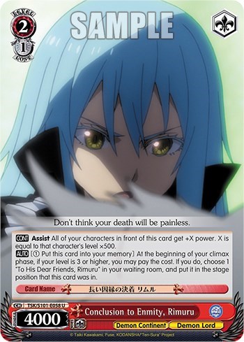 Conclusion to Enmity, Rimuru