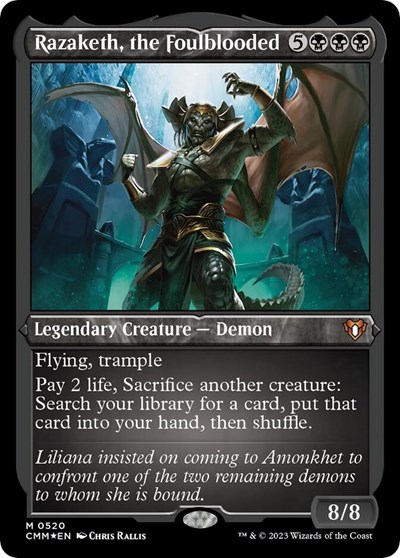 Razaketh, the Foulblooded (Foil Etched)