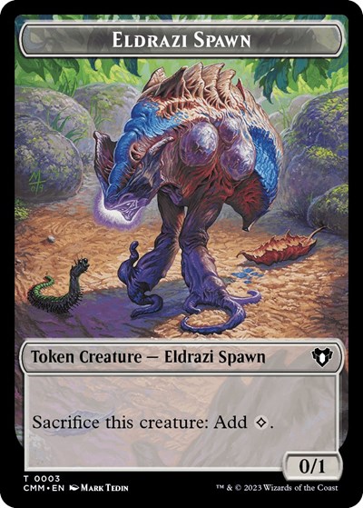 Eldrazi Spawn // Drake Double-Sided Token