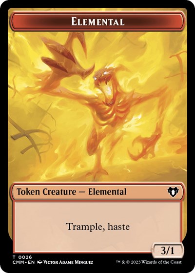 Elemental (0026) // Construct (0041) Double-Sided Token
