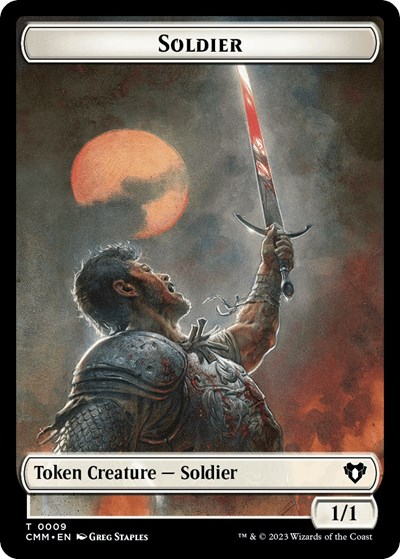Soldier // Zombie (0013) Double-Sided Token