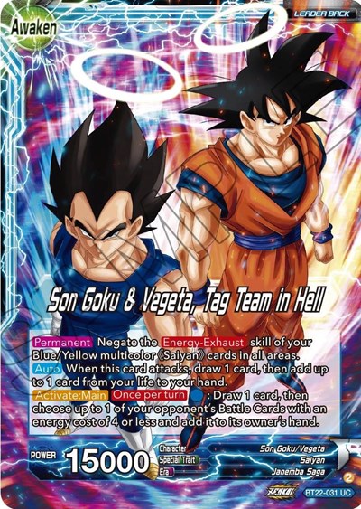 Son Goku // Son Goku & Vegeta, Tag Team in Hell