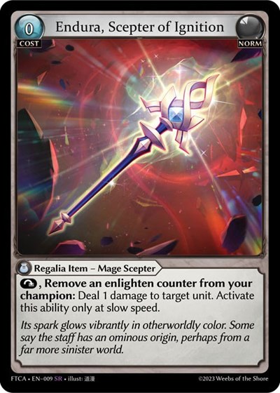 Endura, Scepter of Ignition