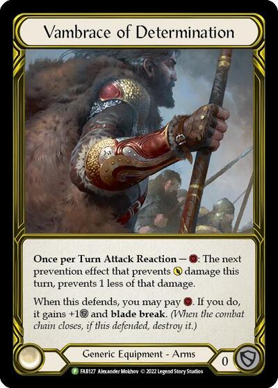 Vambrace of Determination (Golden) - FAB127