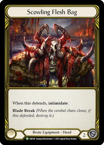 Scowling Flesh Bag (Golden) - FAB140