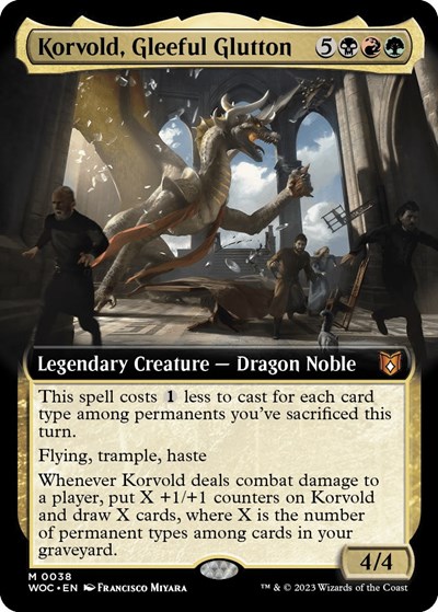 Korvold, Gleeful Glutton (Extended Art)