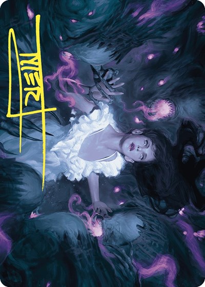 Neva, Stalked by Nightmares Art Card (Gold-Stamped Signature)
